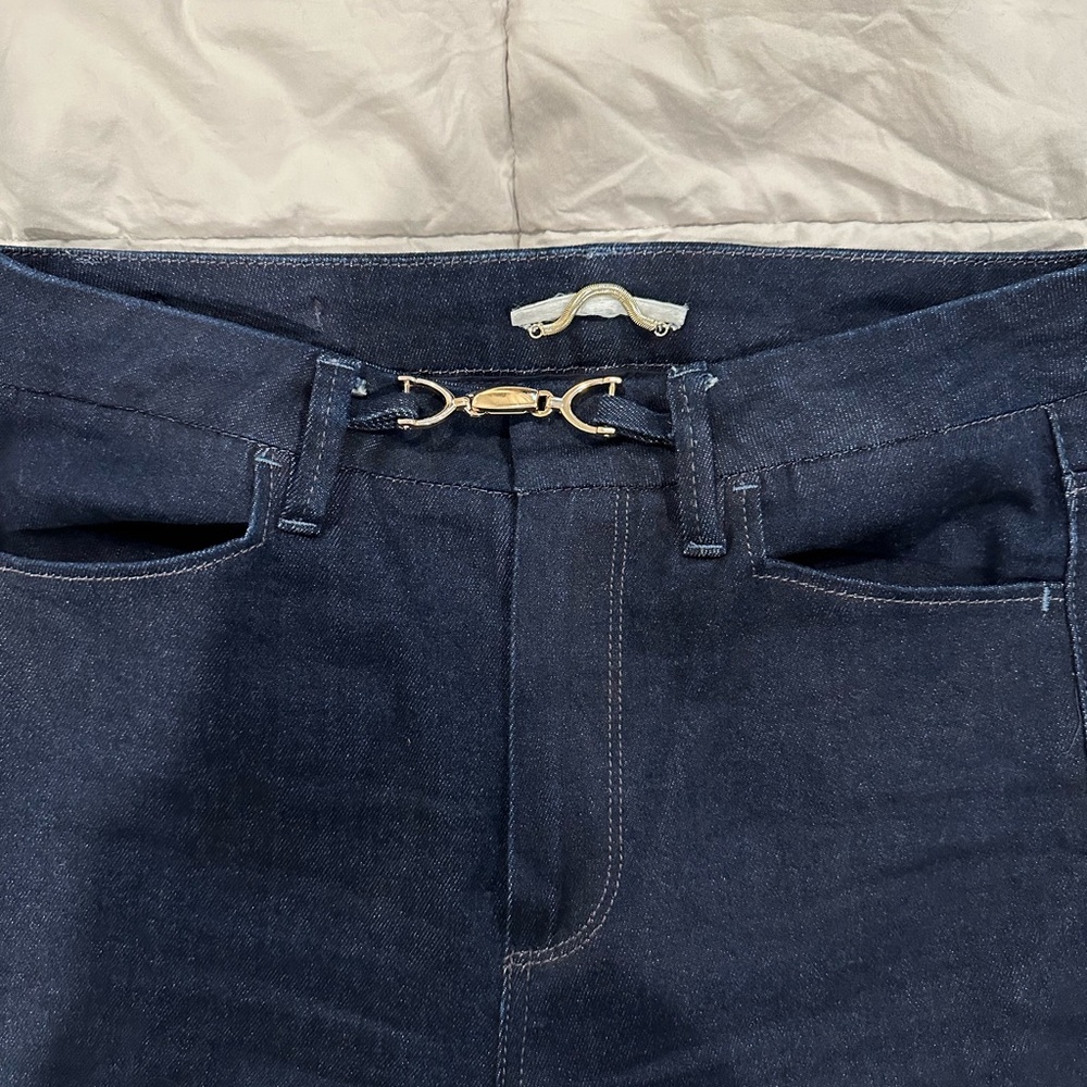 PAIGE Leenah Jolene High Rise Straight Leg Jeans in Montecito, Size 27 - Picture 3 of 6
